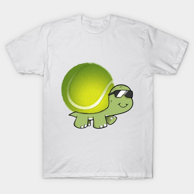 Cool Tennis Ball Turtle T-Shirt by inkstyl